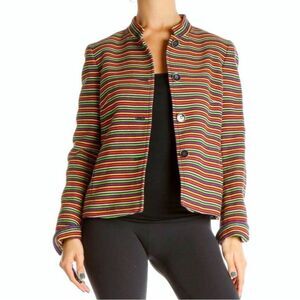 Talbots Plus Size Vibrant Striped Blazer – Chic & Stylish